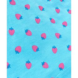 Babyhug Singlet Sleeves 100% Cotton Slips Strawberry Print Pack of 3 - Pink Blue