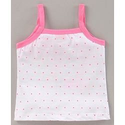 Babyhug 100% Cotton Singlet Slips Pack of 3 - Pink White