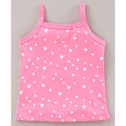 Babyhug 100% Cotton Singlet Slips Pack of 3 - Pink White