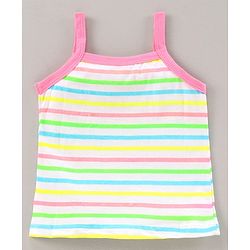 Babyhug 100% Cotton Singlet Slips Pack of 3 - Pink White