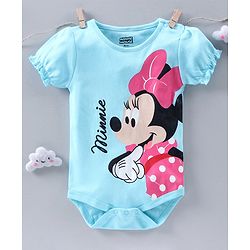 Babyhug 100% Cotton Printed Onesie - Blue