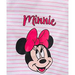 Babyhug Half Sleeves 100% Cotton Onesie Minnie Mouse Print Pack of 3 - Blue Pink