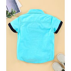 Babyhug Half Sleeves Shirt Solid Color - Blue
