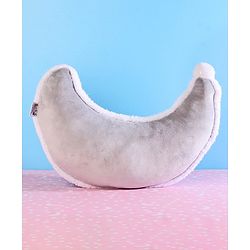 Babyhug Moon Shaped Plush Cushion - Grey