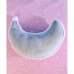 Babyhug Moon Shaped Plush Cushion - Grey