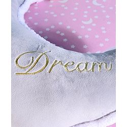 Babyhug Moon Shaped Plush Cushion - Grey