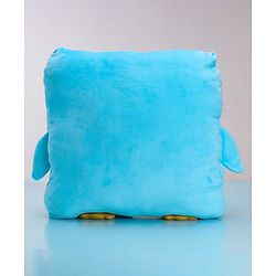 Babyhug Penguin Shaped Premium Plush Cushion - Blue