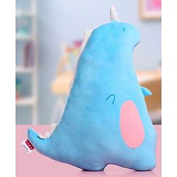 Babyhug Dinosaur Shaped Premium Plush Cushion - Blue