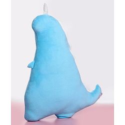 Babyhug Dinosaur Shaped Premium Plush Cushion - Blue