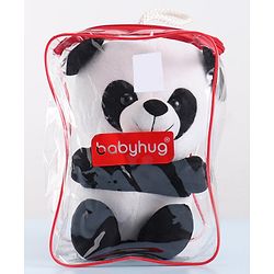 Babyhug Panda Soft Toy for Kids|Huggable Plush Buddy|Boosts Imagination& Emotional Skills| Fun and Engaging Playtime Pal|BIS Certified|2 Yrs+|Height-30 cm|Black & White