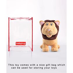 Babyhug Lion Soft Toy - Height 31 cm