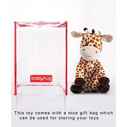 Babyhug Giraffe Soft Toy - Height 36 cm
