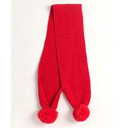 Babyhug Woollen Cap with Muffler - Red