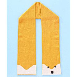Babyhug Cap & Muffler Set Yellow - Cap Diameter 9.5 cm