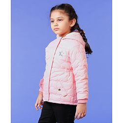 Babyhug Full Sleeves Padded Jacket - Pink