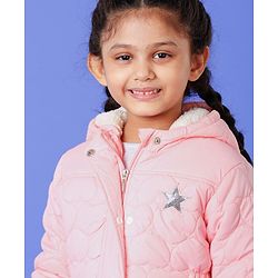 Babyhug Full Sleeves Padded Jacket - Pink