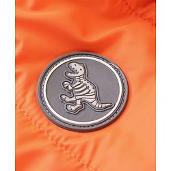Babyhug Full Sleeves Hooded Padded Jacket - Orange