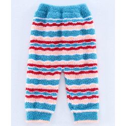 Babyhug Full Sleeves Hooded Sweater Set with Booties - Blue