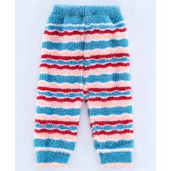 Babyhug Full Sleeves Hooded Sweater Set with Booties - Blue