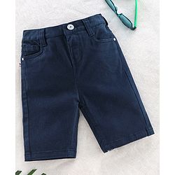 Babyhug Bermuda Shorts - Navy Blue