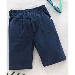 Babyhug Bermuda Shorts - Navy Blue