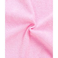 Babyhug Full Sleeves Bathrobe With Hood Unicorn Embroidery - Pink