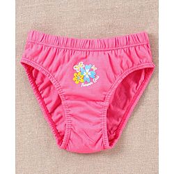 Babyhug 100% Cotton Panties Pack of 3 - Pink White