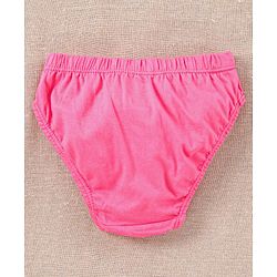 Babyhug 100% Cotton Panties Pack of 3 - Pink White