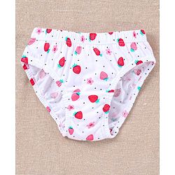 Babyhug 100% Cotton Panties Pack of 3 - Pink White