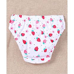 Babyhug 100% Cotton Panties Pack of 3 - Pink White