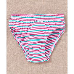 Babyhug 100% Cotton Panties Pack of 3 - Pink White