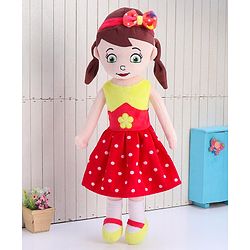 Babyhug Sophie Candy Doll Red Yellow - Height 50 cm