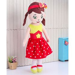 Babyhug Sophie Candy Doll Red Yellow - Height 50 cm