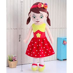 Babyhug Sophie Candy Doll Red Yellow - Height 50 cm