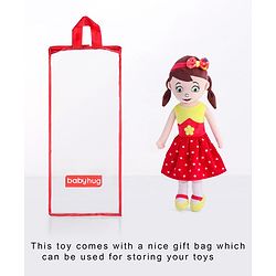 Babyhug Sophie Candy Doll Red Yellow - Height 50 cm