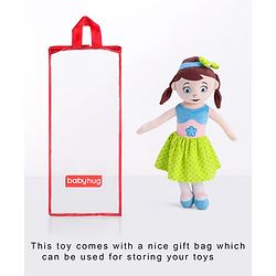 Babyhug Sophie Candy Doll Blue Green - Height 50 cm