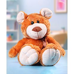 Babyhug Buddy Bear Soft Toy Light Brown - Height  38 cm