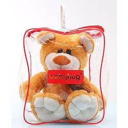 Babyhug Buddy Bear Soft Toy Light Brown - Height  38 cm