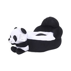 Babyhug Panda Shaped Soft Seat - Black And White