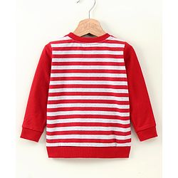 Babyhug Full Sleeves Sweatshirt Mickey Mouse Graphic - Red