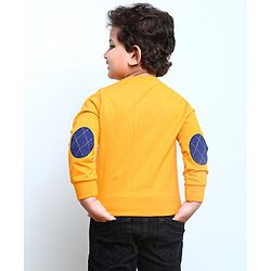 Babyhug Full Sleeves Sweatshirt Bear Print  - Mustard
