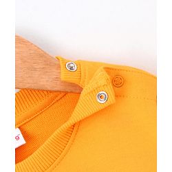 Babyhug Full Sleeves Sweatshirt Bear Print  - Mustard