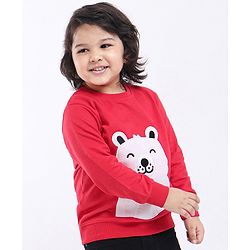 Babyhug Full Sleeves Sweatshirt - Red