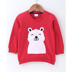 Babyhug Full Sleeves Sweatshirt - Red