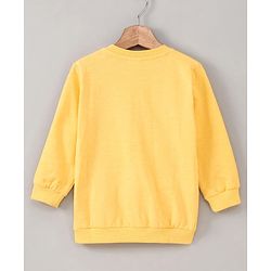 Babyhug Full Sleeves Sweatshirt Bear Print - Yellow