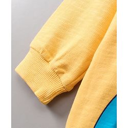 Babyhug Full Sleeves Sweatshirt Bear Print - Yellow
