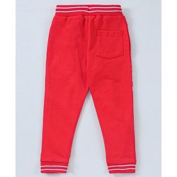 Babyhug Full Length Lounge Pant Mickey Mouse Print - Red