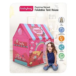 Babyhug Playtime Candy Shop Foldable Tent House | Portable Play Tent | Ignites Imaginative Adventures & Fun | Easy-to-Store & Child-Safe | BIS Certified