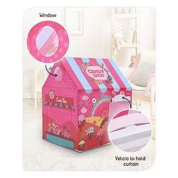 Babyhug Playtime Candy Shop Foldable Tent House | Portable Play Tent | Ignites Imaginative Adventures & Fun | Easy-to-Store & Child-Safe | BIS Certified