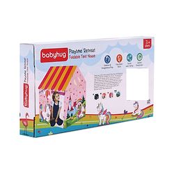 Babyhug Playtime Candy Shop Foldable Tent House | Portable Play Tent | Ignites Imaginative Adventures & Fun | Easy-to-Store & Child-Safe | BIS Certified
